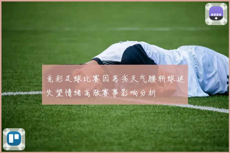 竞彩足球比赛因恶劣天气腰斩球迷失望情绪高涨赛事影响分析